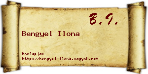 Bengyel Ilona névjegykártya